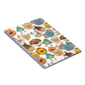 かわいい動物のサファリ カートゥーン キッズ ノートブック (右側)