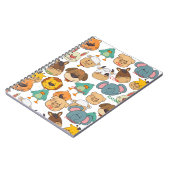 かわいい動物のサファリ カートゥーン キッズ ノートブック (左側)