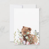 かわいい動物のサンキューカード | 赤ちゃんシャワー サンキューカード (裏面)