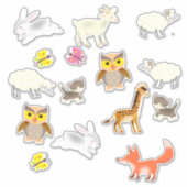 かわいい動物のシール シール (正面)