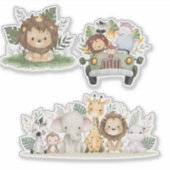 かわいい動物のステッカー集め – かわいいデザイン シール (正面)