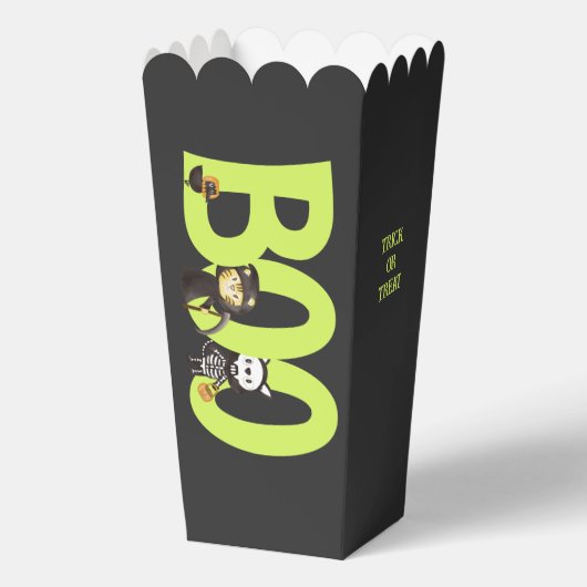 かわいい動物のスプークタキュラハロウィンキッズパーティー フェイバーボックス (正面)