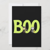 かわいい動物のスプークタキュラハロウィンキッズパーティー 招待状 (裏面)