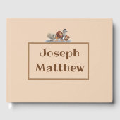 かわいい動物のテーマのゲストブック ゲストブック (正面)