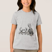 かわいい動物のデザインギフトかわいいプレゼント子供へ トライブレンドTシャツ (正面)