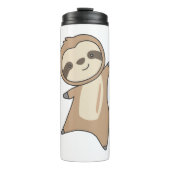 かわいい動物のナマケモノ子供へをスロッおもしろいクス タンブラー (正面)