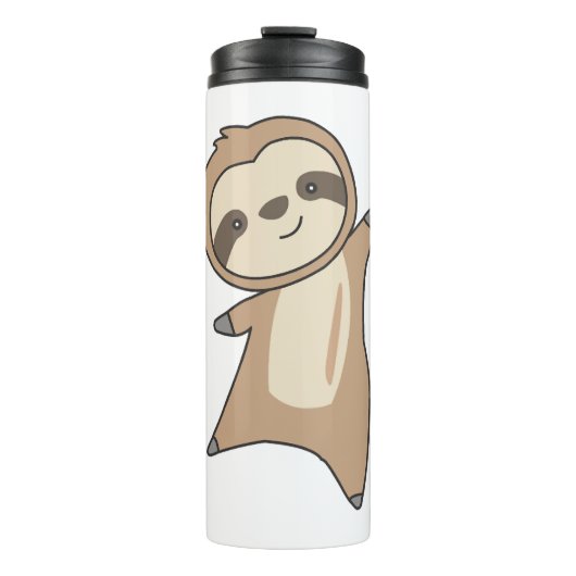 かわいい動物のナマケモノ子供へをスロッおもしろいクス タンブラー (正面)