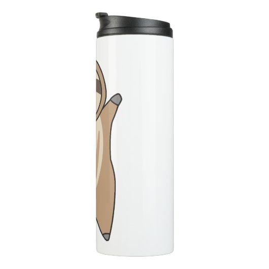 かわいい動物のナマケモノ子供へをスロッおもしろいクス タンブラー (回転右)