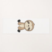 かわいい動物のナマケモノ子供へをスロッおもしろいクス ヨガマット (正面(横))