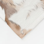 かわいい動物のパターン フリースブランケット (角)