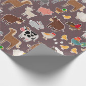 かわいい動物のパターン|過去記事 ラッピングペーパー (角)