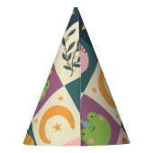 かわいい動物のパッチワークカラフル パーティーハット (裏面)