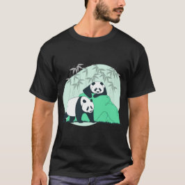 かわいい動物のパンダ Tシャツ