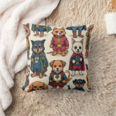 かわいい動物のヒーロー クッション (ブランケット)