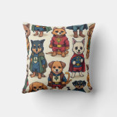 かわいい動物のヒーロー クッション (裏面)