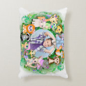 かわいい動物のフォトフレーム アクセントクッション (正面(垂直))
