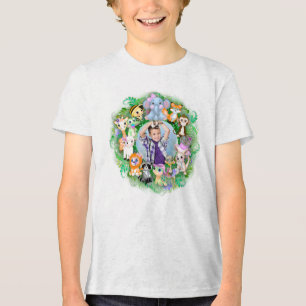 かわいい動物のフォトフレーム トライブレンドTシャツ