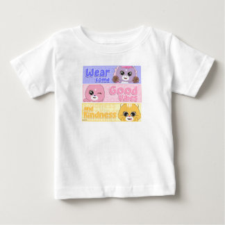 かわいい動物のフリエンツ：完子供へ全 ベビーTシャツ