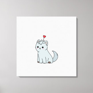 かわいい動物のプリント キャンバスプリント