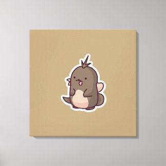 かわいい動物のプリント キャンバスプリント