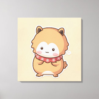 かわいい動物のプリント キャンバスプリント