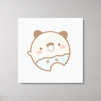 かわいい動物のプリント キャンバスプリント