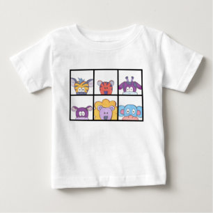 かわいい動物のベビーのTシャツ ベビーTシャツ