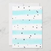 かわいい動物のベビーシャワー招待状 招待状 (裏面)