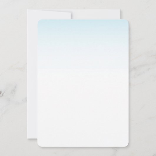 かわいい動物のベビーシャワー招待状 招待状 (裏面)