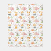 かわいい動物のベビープレゼント フリースブランケット (正面)