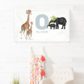 かわいい動物のベビー子供部屋キッズルームウォールデコル 横断幕 (インサイチュ)