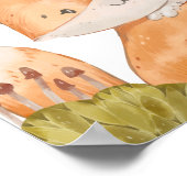 かわいい動物のポスター　キッズルームプリント　フォックス ポスター (角)