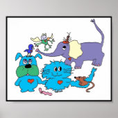 かわいい動物のポスター ポスター (正面)