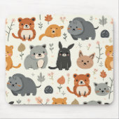 かわいい動物のマウスパッド マウスパッド (正面)