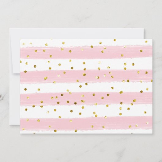 かわいい動物のマスクを郵送でシャワーを浴びる女の子 招待状 (裏面)