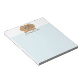 かわいい動物のメモ帳 - 犬 ノートパッド (アングル)