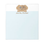 かわいい動物のメモ帳 - 犬 ノートパッド (正面)