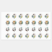 かわいい動物のラベル ラベル (シート)