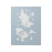 かわいい動物の世界地図 ノートパッド (回転)