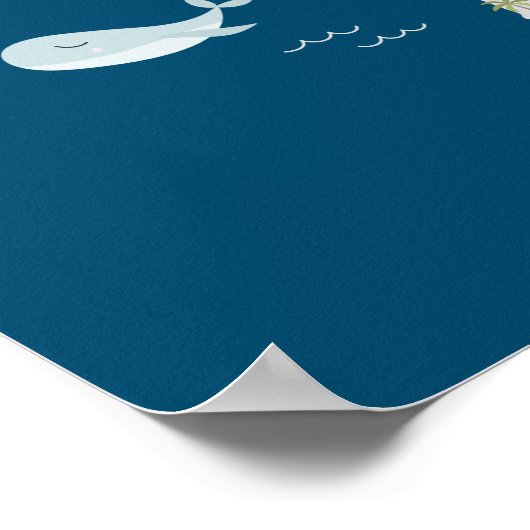 かわいい動物の世界地図 ポスター (角)