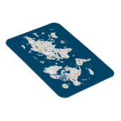 かわいい動物の世界地図 マグネット (右側)