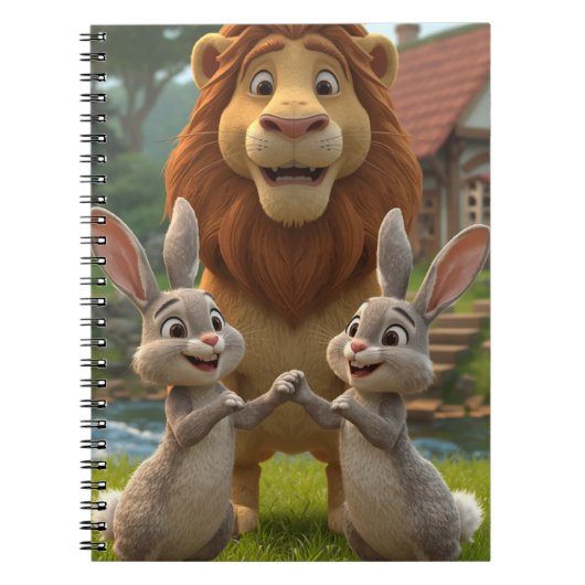 かわいい動物の入学ノート ノートブック (正面)