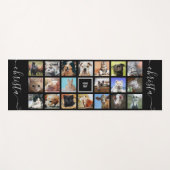 かわいい動物の写真コラージュカスタム ヨガマット (正面(横))