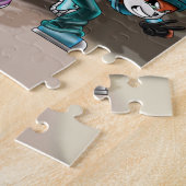 かわいい動物の友カラフル人 ジグソーパズル (側面)