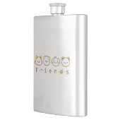 かわいい動物の友人顔ケースメイトiPhoneケースブー フラスク (左)