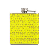 かわいい動物の友達の顔 Case-Mate iPhoneケース ブ フラスク (裏面)