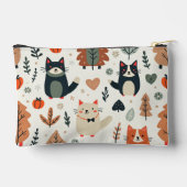 かわいい動物の友達 アクセサリーポーチ (裏面)