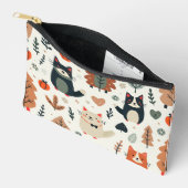 かわいい動物の友達 アクセサリーポーチ (見開き)