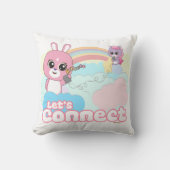 かわいい動物の友達 – Let's Connect クッション (正面)