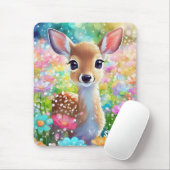 かわいい動物の女パーソナライズされたの子の名前 マウスパッド (マウス)